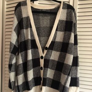 Plaid cardigan